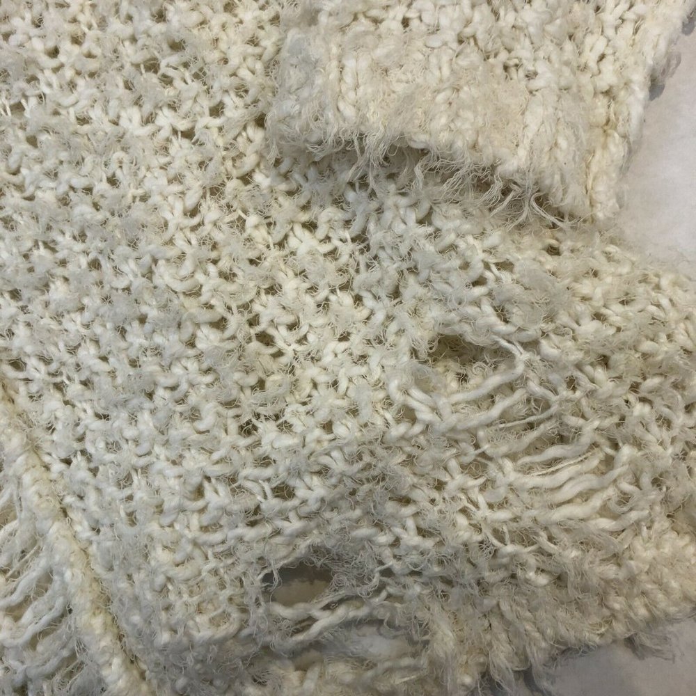 Free People Loose Knit Deconstructed Large Sweater NWT - Picture 5 of 7
